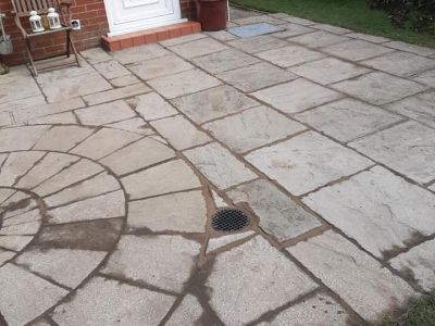 Drain Install & New Patio